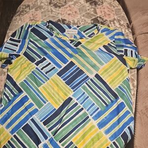 Alfred Dunner Colorful Striped T-Shirt